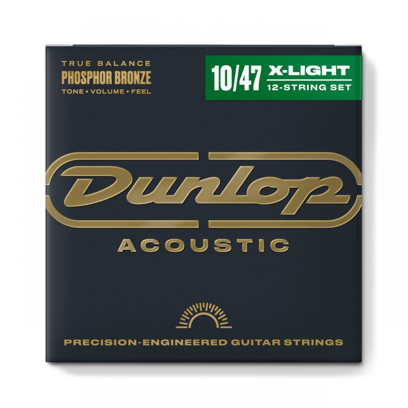 Набор струн DUNLOP DAP1047J PHOSPHOR BRONZE ACOUSTIC GUITAR STRINGS 12-STRING (10-47)